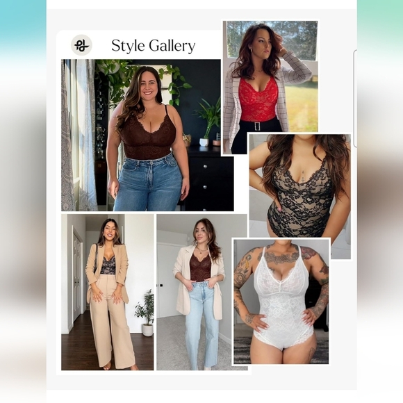 Popilush Black Lace V Neck Shapewear Tummy Control Bodysuit Size 3XL - Picture 2 of 10